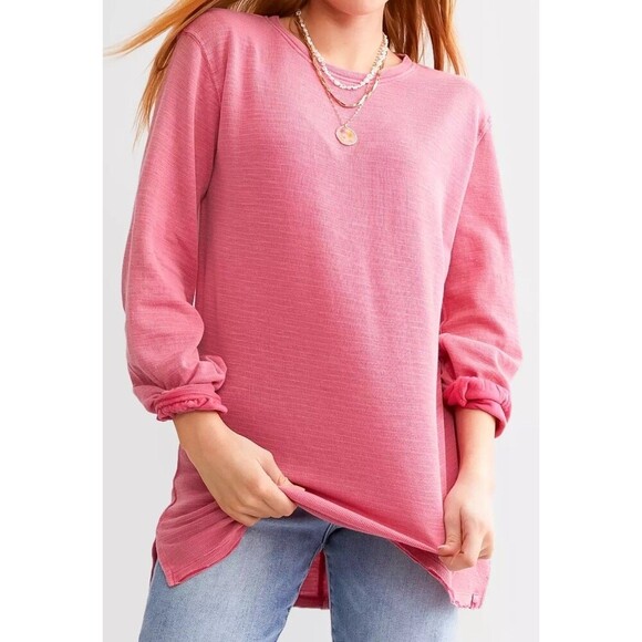 Free People Tops - Free people we the free Women's Soul Oversized T-Shirt Size M Pink